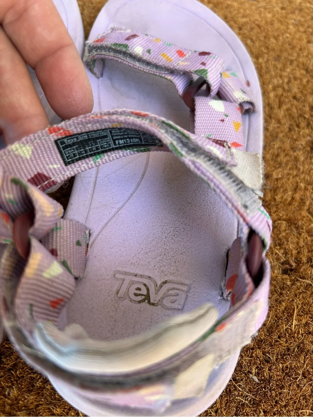 Teva Hurricane Print Terrazo Print Orchid